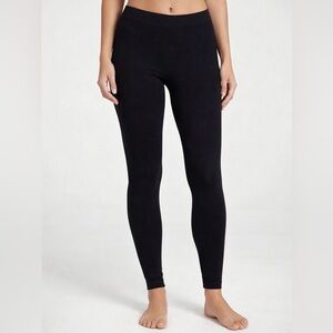 One Step Up Women’s Size S/M Black Seamless Leggings Soft Stretch Ankle Length